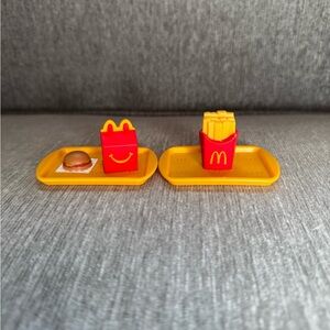 McDonald's Red and Yellow Mini Meal Toy Set